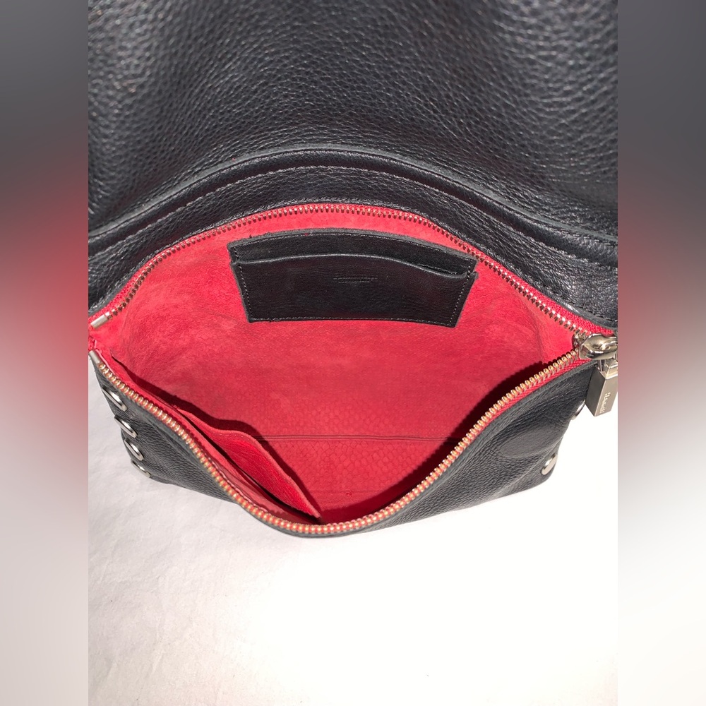 Hammitt purse black soft leather with riveting - Picture 10 of 15